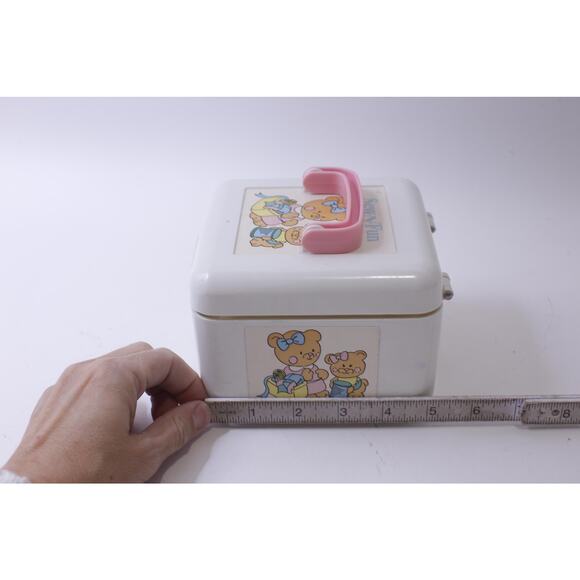 Sew-N-Fun, Japanese Sewing Box with Cute Teddy Bears, 80s Sanrio Style, Plastic, - Picture 5 of 5